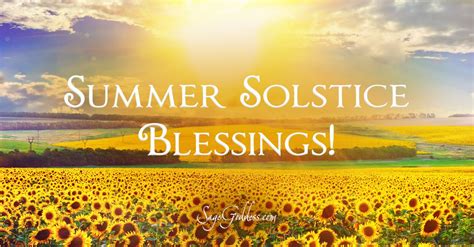 Sending summer solstice blessings to the pagan community